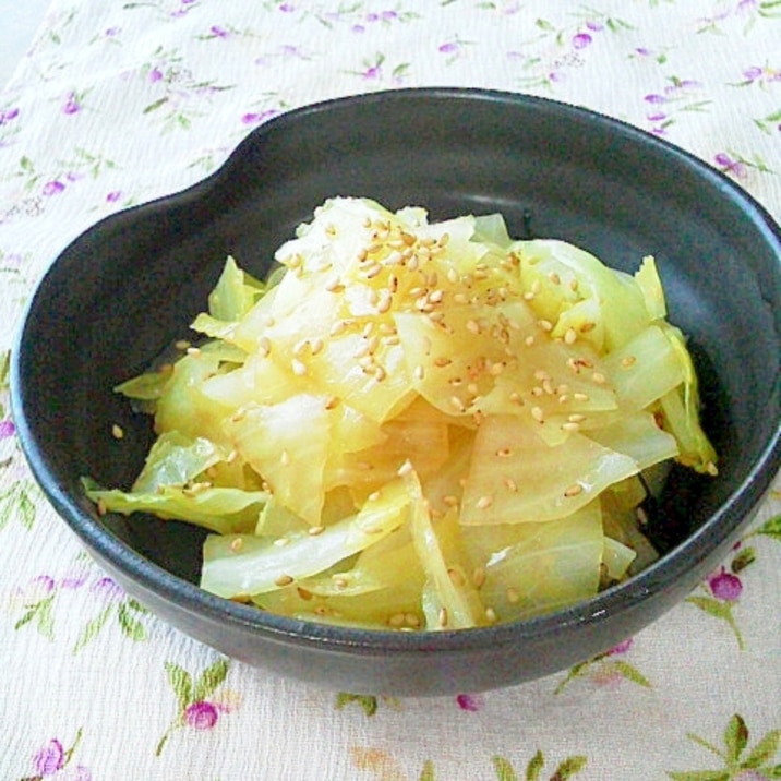 胡麻薫る ボイルキャベツの簡単和え物 レシピ 作り方 By Mama Papa 楽天レシピ